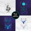12 Sheets Glow in the Dark Tattoo Stickers Waterproof -