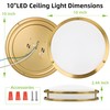 hykolity 10 inch Flush Mount LED Ceiling Light Fixture, 17W
