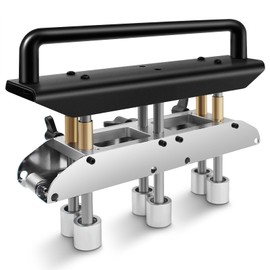 Roller Metal Bending Tool, Three-Station Roller Bender, Hand Tools Standing Seam Roofing Tools Adjustable for 0‑90 Degree Angle 13‑130mm Bending