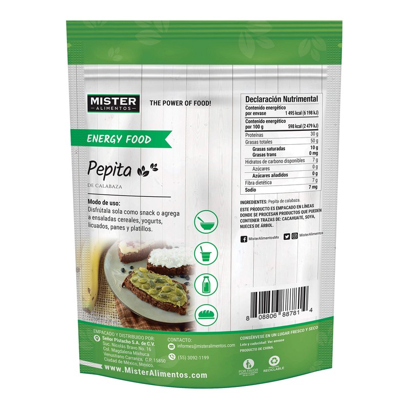 Mister Natural Pepita de Calabaza, 250 g