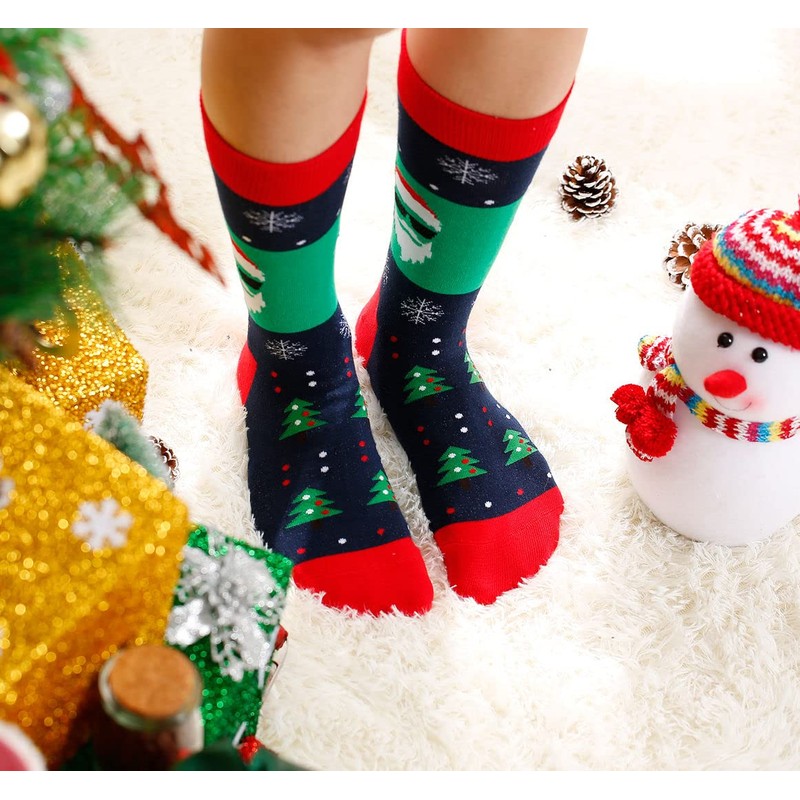 IRISGOD Funny Christmas Socks for Men & Women - Crazy