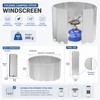 Camping Stove Windscreen for Outdoor Cooking – Foldable Aluminum Wind