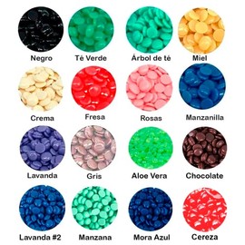 Cera Española Perlas Rosas Lavanda Áloe Depilación Sin Tiras 2 Piezas - cera sin dolor, granos de cera dura unisex para la depilación de todo el cuerpo, (Crema)