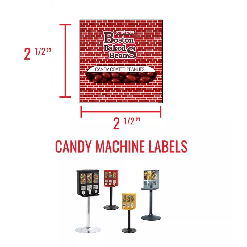 Unbranded (16) CANDY VENDING MACHINE STICKERS LABELS - MEGA VARIETY