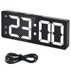 Litinliv Digital Alarm Clock, Electronic Table Clock with Temperature Display,