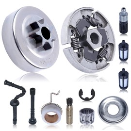 Mtanlo .325" Clutch Drum Sprocket Oil Pump Kit For Stihl 021 023 025 MS230 MS250 Saw US, .325"-7T Clutch Drum, Clutch, Clutch Washer, Worm Gear, Needle Bearing, E-Clip, Fuel Hose