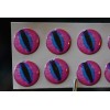 read ad 10  PINK SLIT  3D Soft Molded 15mm .591"  Adhesive Eyes Fly Lures