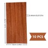 0.4mm Thick Unfinished Padauk Veneer Pack 10cmx20cm (10PCS) for Marquetry,