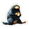 Spreadshirt Fantastic Beasts Niffler Protected Coin Sticker, 10 x 10