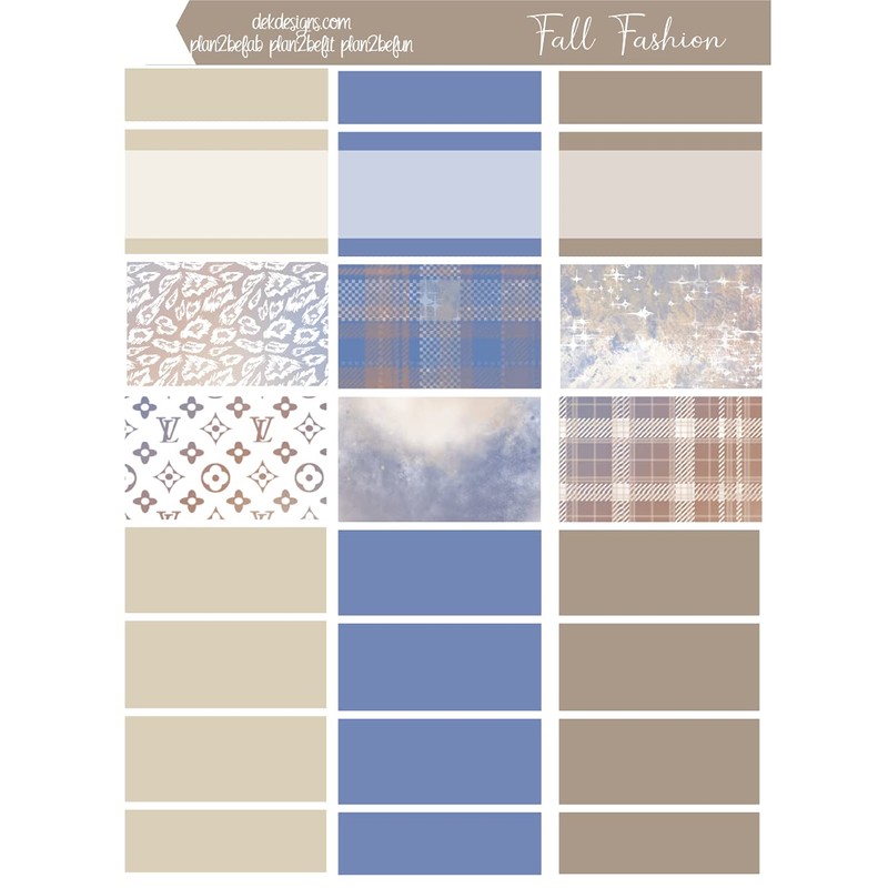 Life Planner Sticker Kit, Fall Fashion, over 150 stickers on