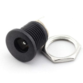 MEETOOT 10 Pack 5.5mm x 2.1mm 3 Pin Female DC Power Jack Panel Mount Screw Nut Kit DC Socket Electrical Plug