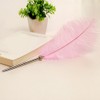 5pcs Feather Ballpoint Pens Writing Signatures Calligraphy Quill Pen Home