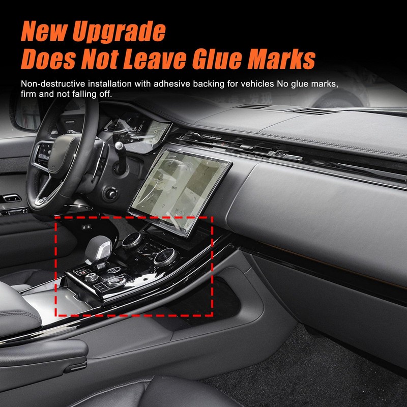 Heutamo Center Console Gear Shift Panel Cover Trim Compatible with