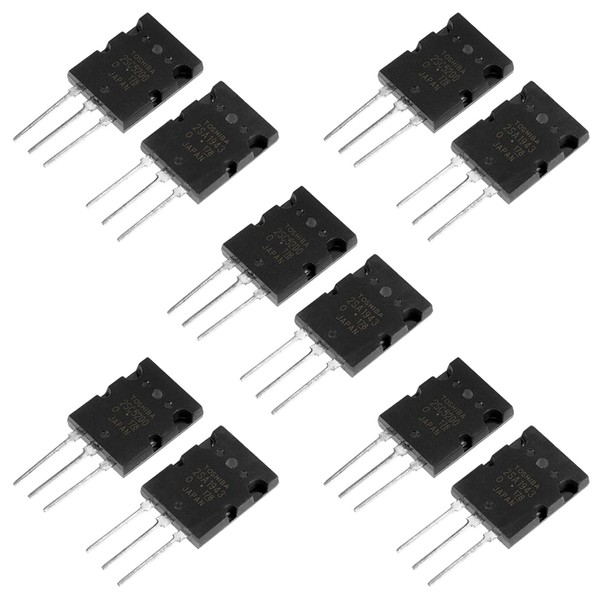 10PCS 2SA1943 and 2SC5200 Transistors High Power Matched 2SA1943 2SC5200