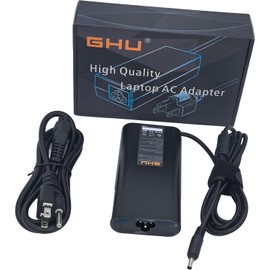 GHU - Cargador de CA de 130 W Compatible con DELL XPS 15 9530 9550 9560 9570 y M3800 5510 5520 5530, Repuesto para 6TTY6 V363H 9TXK7 TX73F 332-1829 HA130PM130 DA130PM130
