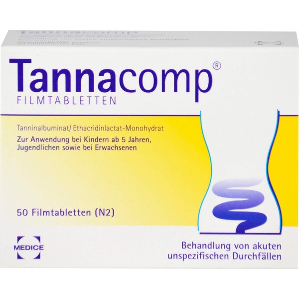 Tannacomp Filmtabletten bei Durchfall, 50 pcs. Tablets