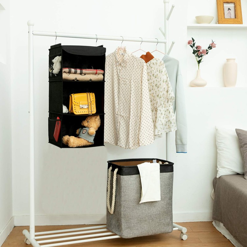 BrilliantJo Hanging Closet Organizer Set for Clothes Sweaters shoes 3