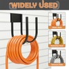 2 Pack Slat Wall Hose Hanger, Heavy Duty Metal Hose