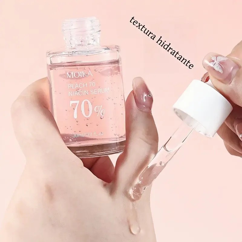 Peach Suero Facial Niacinamida 70% Hidratante Iluminador 30ml Coreano