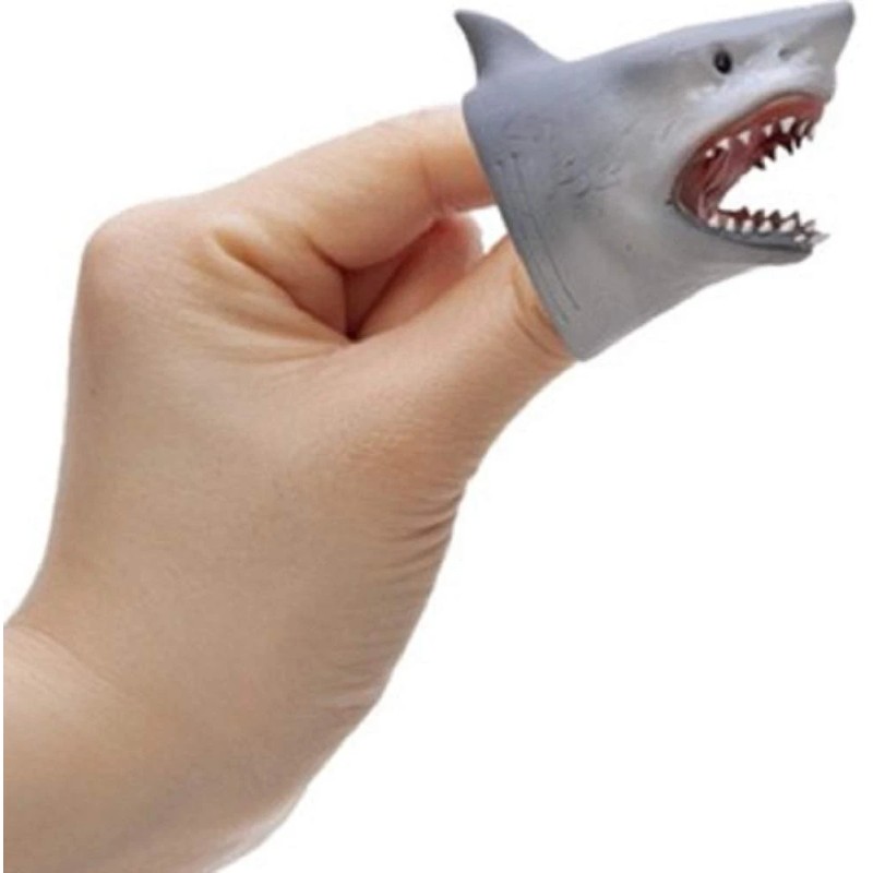 Schylling Small Shark Finger Puppet Assorted Designs and Colors Cute