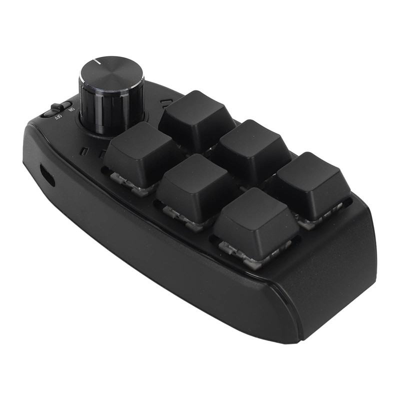Mini Keypad 6 Keys 1 Knob Red Switch Mechanical Plug