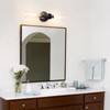 SANTOSTOCK Black Sconces Wall Lighting, Bathroom 2-Light Vanity Light W/Clear