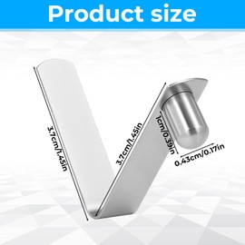 QfwdfcTrenz 8Pcs Kayak Paddle Spring Snap Clips, Tent Pole Push Button Spring Clip, Stainless Steel Push Button Clips, Locking Tube Pin for Kayak Paddle Camping Tent Pole