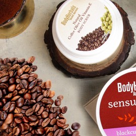 BodyHerbals Exfoliate - De -Tan Natural Coffee Olive Vitamin E Body scrub I Paraben & SLS free(125 gms)