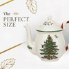 Spode árbol de Navidad bastón de caramelo tetera