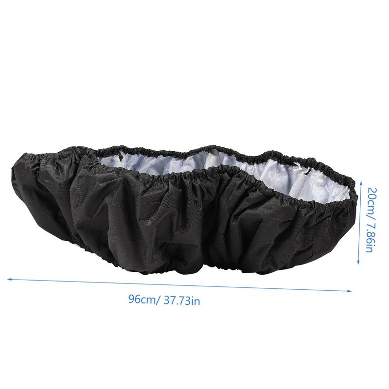 GRIRIW 1Pc Trampoline Protector Cover Durable Black Padding Replacement for