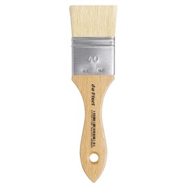 da Vinci Varnish & Priming Series 2475 Mottler Brush, Medium Hog Bristle with Natural Lacquered Handle, Size 40 (2475-40)