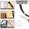 Comprehensive White Cable Management Organizer Kit