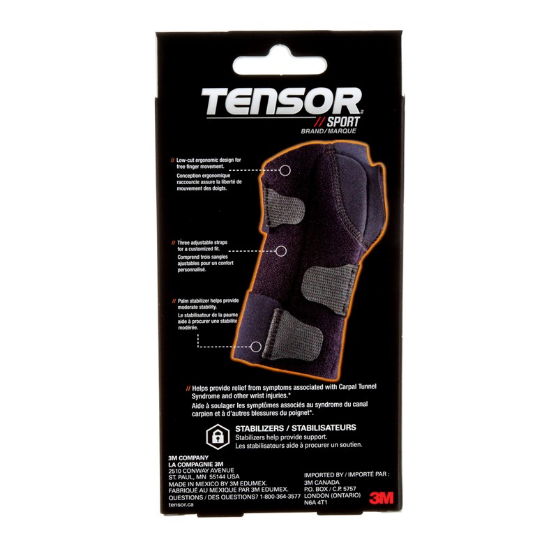 Tensor Sport™ Compression Stabilizing Wrist Brace, Right Hand, L/XL