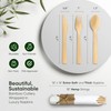 EcoPreps Premium Pre Rolled Napkin and Bamboo Cutlery Set (10