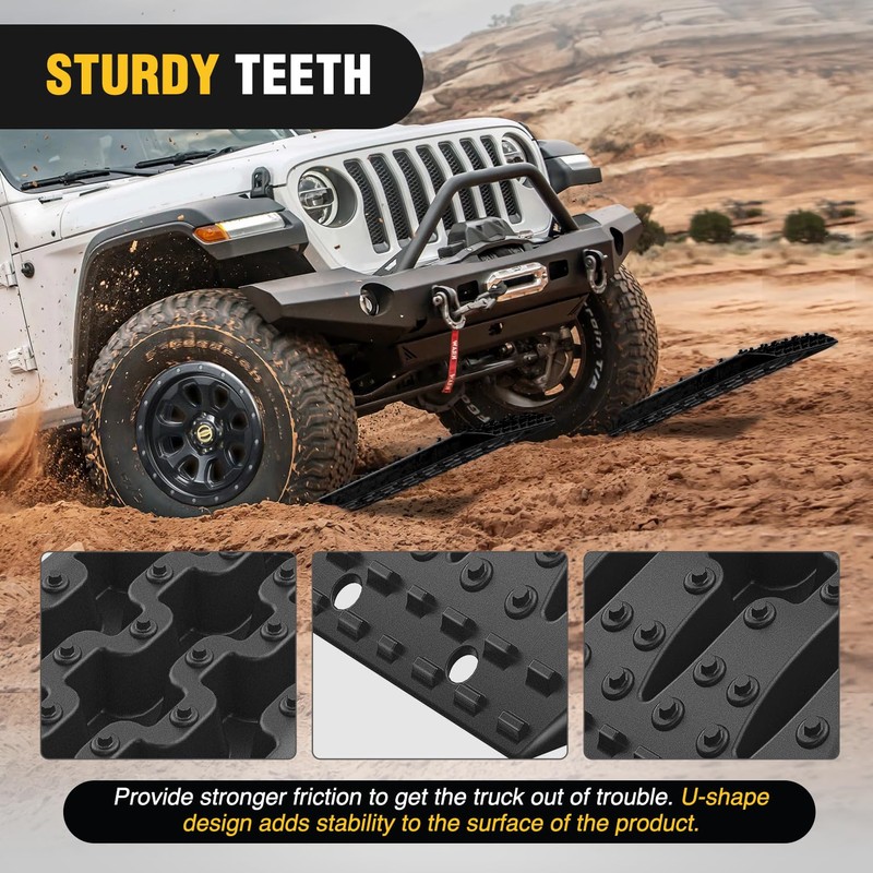 Nilight Recovery Off-road Traction Boards Emergency Tire Ladder Mats For