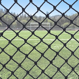 HAMON Children's Protective Net, Children's Safety Net, Nylon Stair Protection Net Balcony Cat Net, Decoration Net, Fall Protection Net, Indoor and Outdoor (Black, 1 x 2 m (3 x 7 ft))