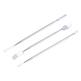 QUARKZMAN 3 Pieces Metal Spudger Mini Crowbar Flat Head Stainless Steel Pry Tool for Disassembling and Repairing Mobile Phones