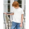 Haloumoning Boys T-Shirts Kids Short Sleeve Crewneck Solid Basic Tees