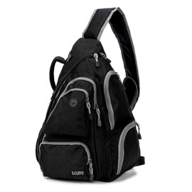 K-Cliffs Heavy Duty Sling Laptop Backpack | Cross Body Messenger Bag | Ballistic Nylon Water Resistant