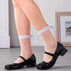Miaband Fishnet Sheer Socks Bow Mesh Net Socks Elastic Hollow