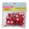 Mini Ladybug 3D Stickers - 40 Pieces