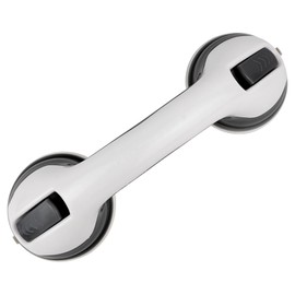 Grab Bars for Bathtubs and Showers,12" Safety Handles for Shower,Shower Handles for Elderly Suction,Perfect for Smooth Tiles/Glass/Hard Plastic,Maximum Bearing Capacity 145 Pounds (1, Grey)