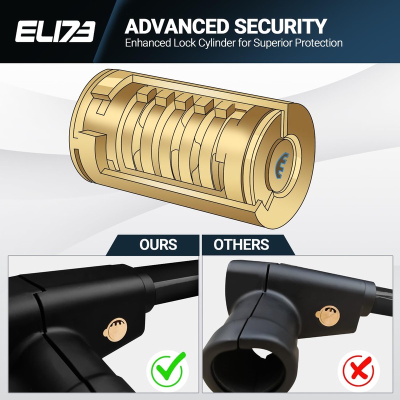 ELI73 Steering Wheel Lock for Cars & Vans - Car