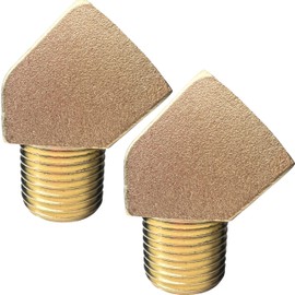 2pcs Brass 1/2" NPT Male x 1/2" NPT Female 45 Degree Street Elbow Fitting by CX WONDERLAND