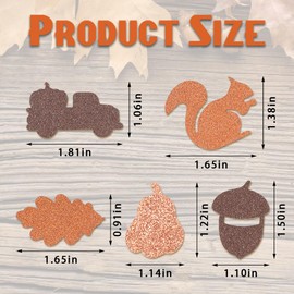 Hying 200PCS Fall Confetti for Table, Orange Gold Sequins Pumpkin Squirrel Fall Leaves Confetti for Home Thanksgiving Holiday Party Decoration Crafts Table Decor Supplies Autumn Table Decorations