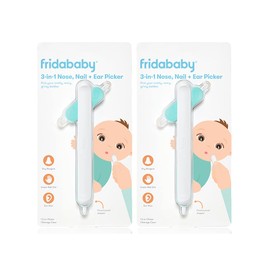 Frida Baby 3-in-1 Nose, Nail + Ear Picker [2 Count] by Frida Baby The Makers of NoseFrida The SnotSucker, Safely Clean Baby's Boogers, Ear Wax & More