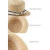 BABYOND Mens Brim Boater Hat Gatsby Straw Panama Hat Fedora