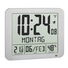 TFA Dostmann Radio-Controlled Digital Clock, 60.4516.54, with Room Climate, Written