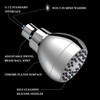 Aisoso High Pressure Shower Head 3 Inches Anti-clog Anti-leak Fixed