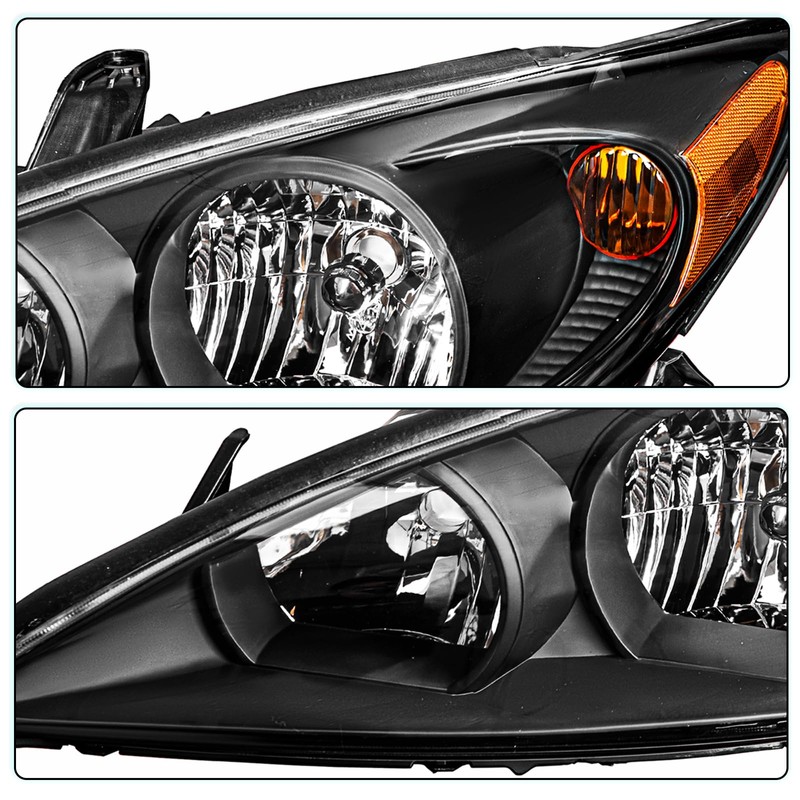 TUSDAR Headlight Assembly Fits 2002 2003 2004 Toyota Camry, Driver